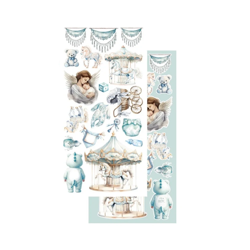 Alchemy of Art Scrapbook papier My Little Baby Boy 6x12