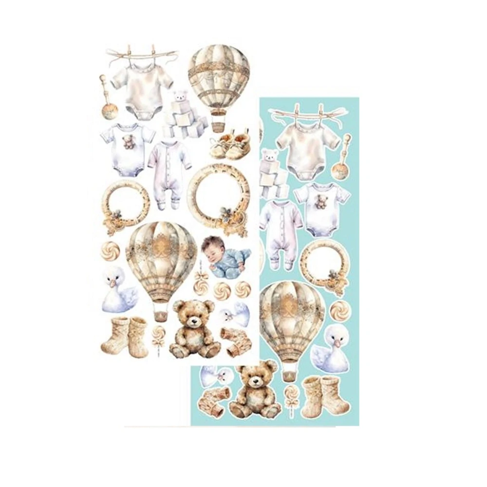 Alchemy of Art Scrapbook papier Hello Baby Boy  6x12