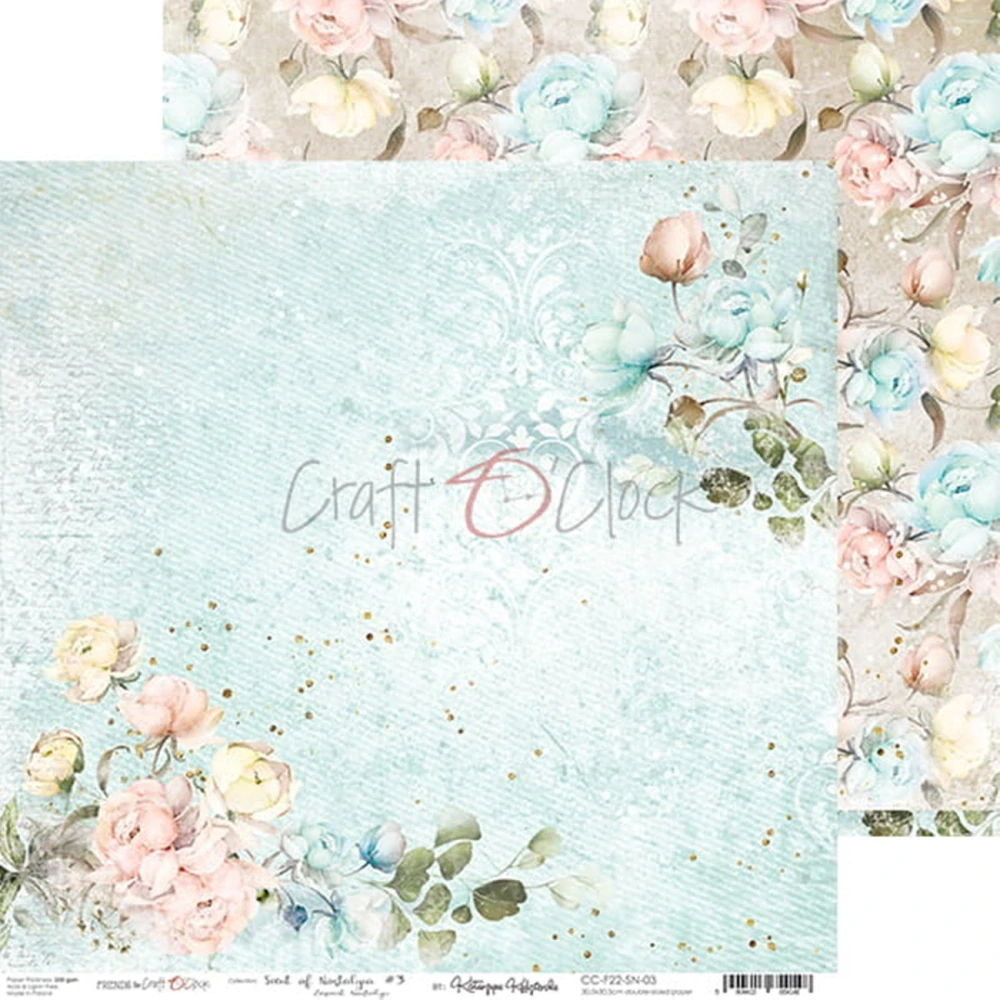  Scrapbook papier - Scent of Nostalgia 12x12 - Craft O´ Clock