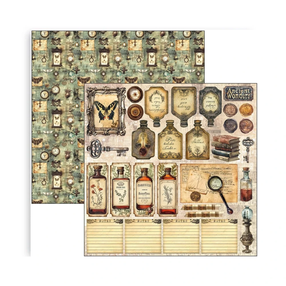 Ciao Bella Scrapbook papier Cabinet of Curiosities 12x12