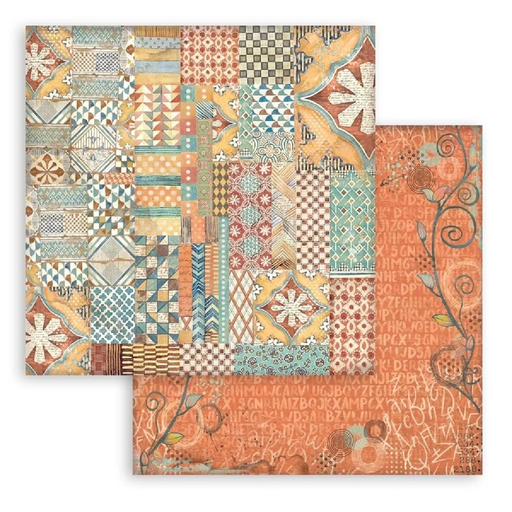 Stamperia Furry Friends Backgrounds 12x12 scrapbook papier