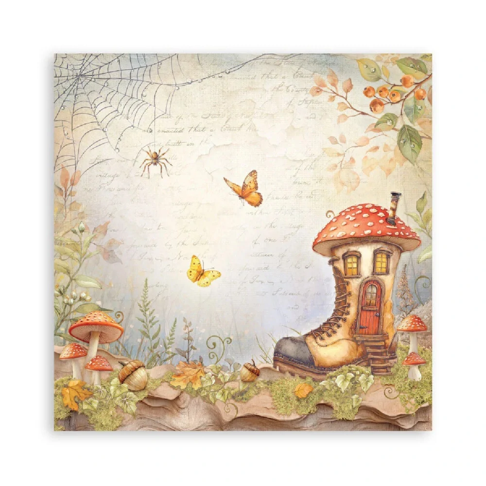 Stamperia Scrapbook papier – Whispering Woods Maxi 8x8