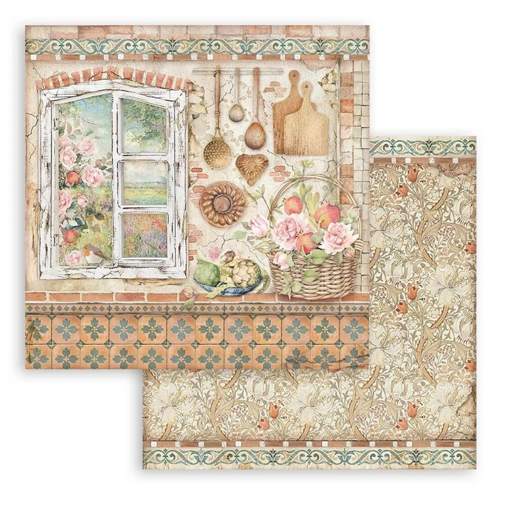 Stamperia Scrapbook papier – Casa Granada 8x8