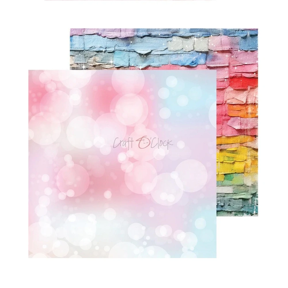 Craft O´ Clock Scrapbook papier - Unicorn Sweet Basic 8x8