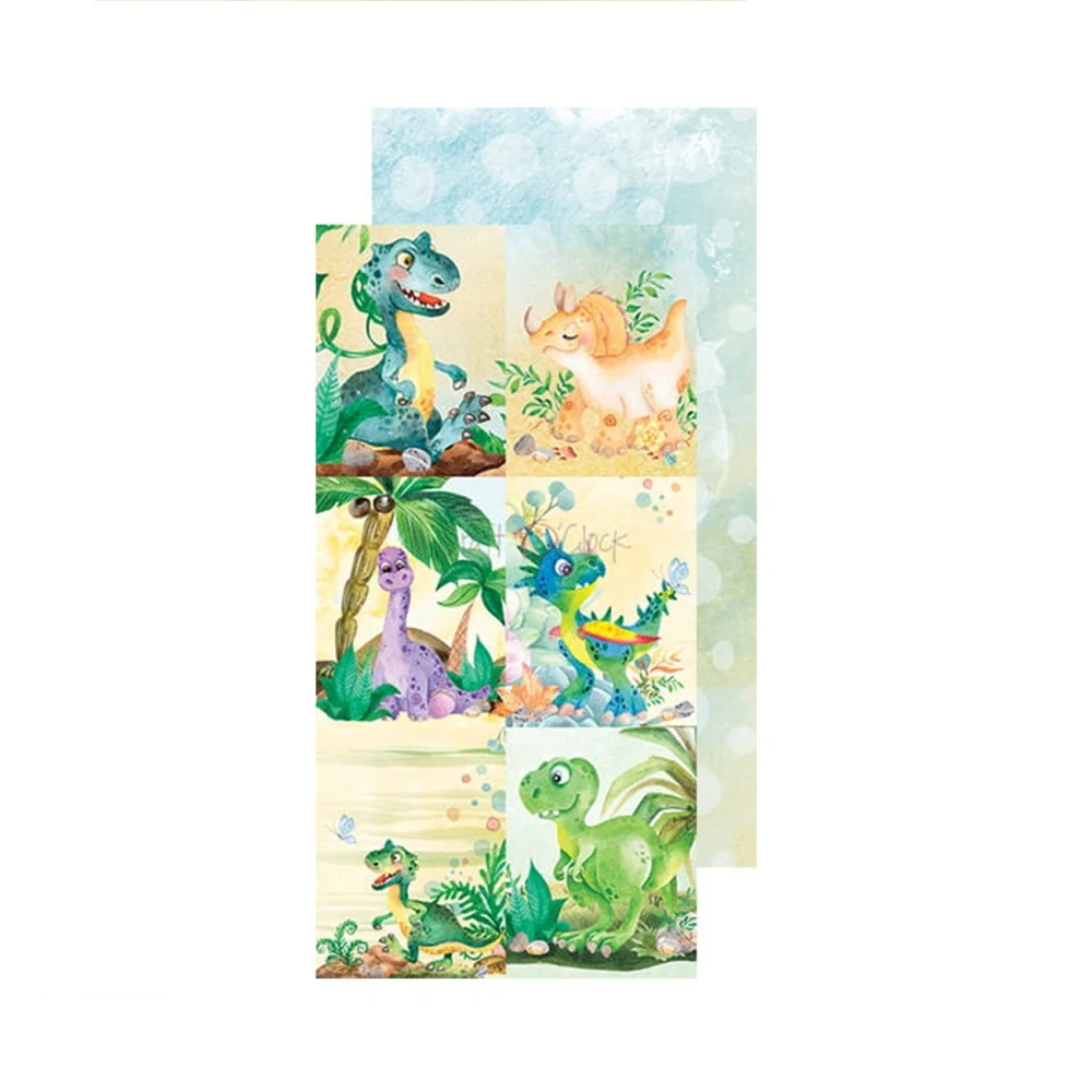 Craft O´ Clock Scrapbook papier - Dino Adventures Junk Journal 6x12