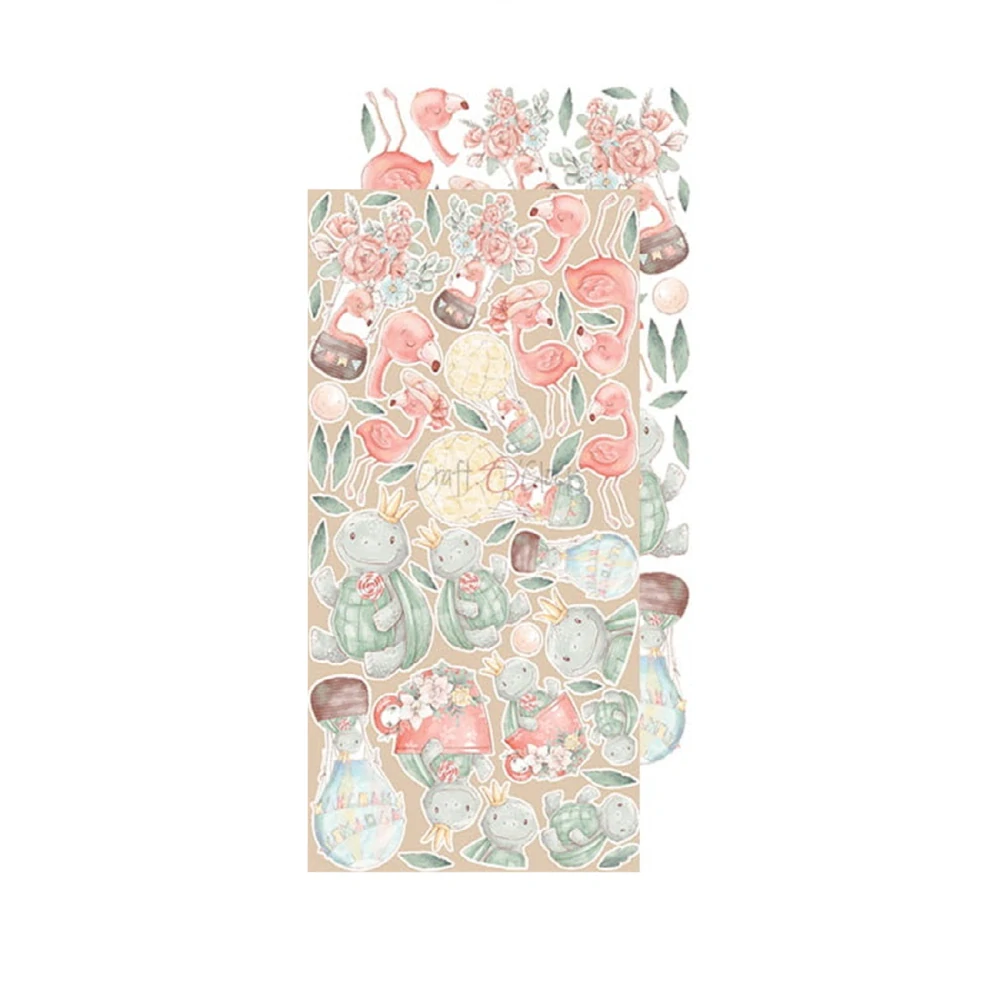 Craft O´ Clock Scrapbook papier - Safari Friends 6x12