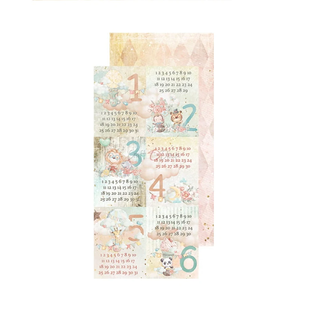 Craft O´ Clock Scrapbook papier - Safari Friends Junk Journal 6x12