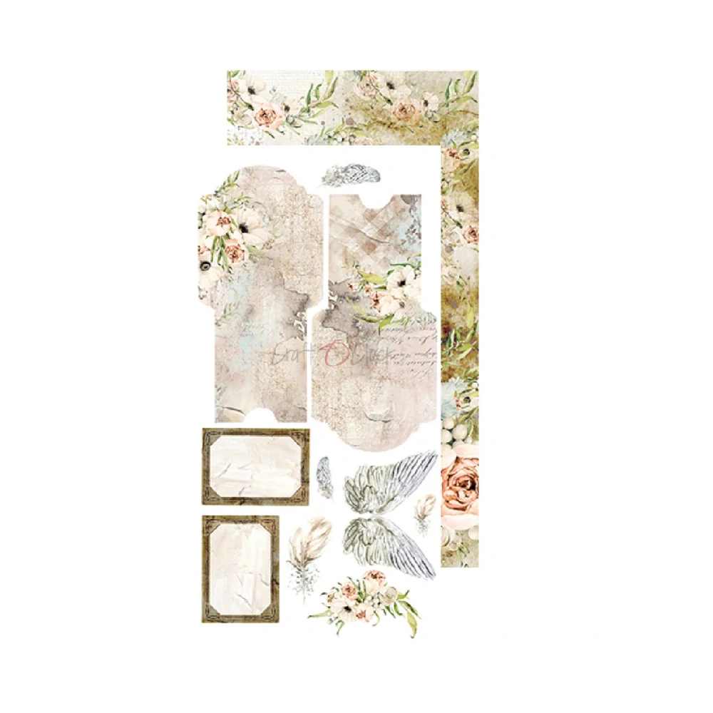Craft O´ Clock Scrapbook papier - Blooming Retread 6x12