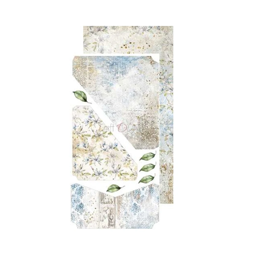  Scrapbook papier - Vintage Sky Junk Journal - Craft O’Clock