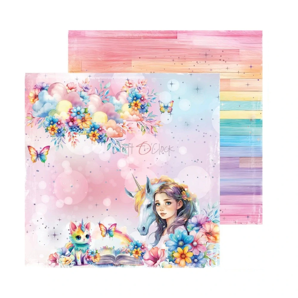 Craft O´ Clock Scrapbook papier - Unicorn Sweet 6x6