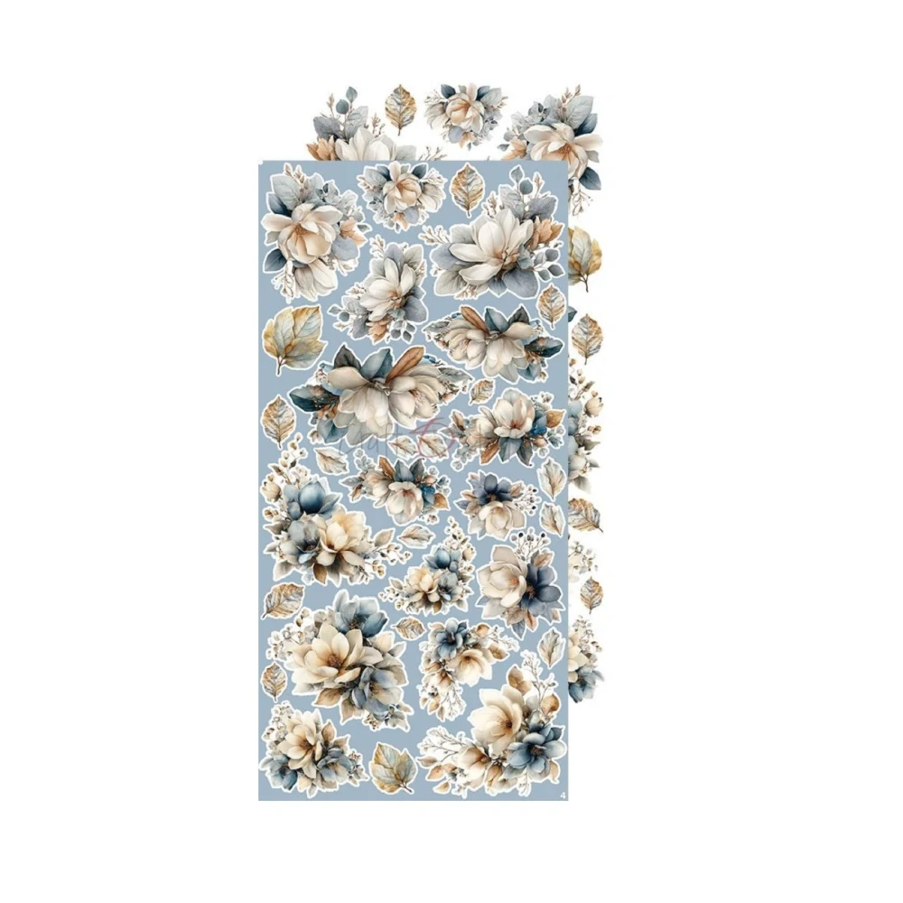 Craft O´ Clock Scrapbook papier - Melody of My Soul Flowers 6x12