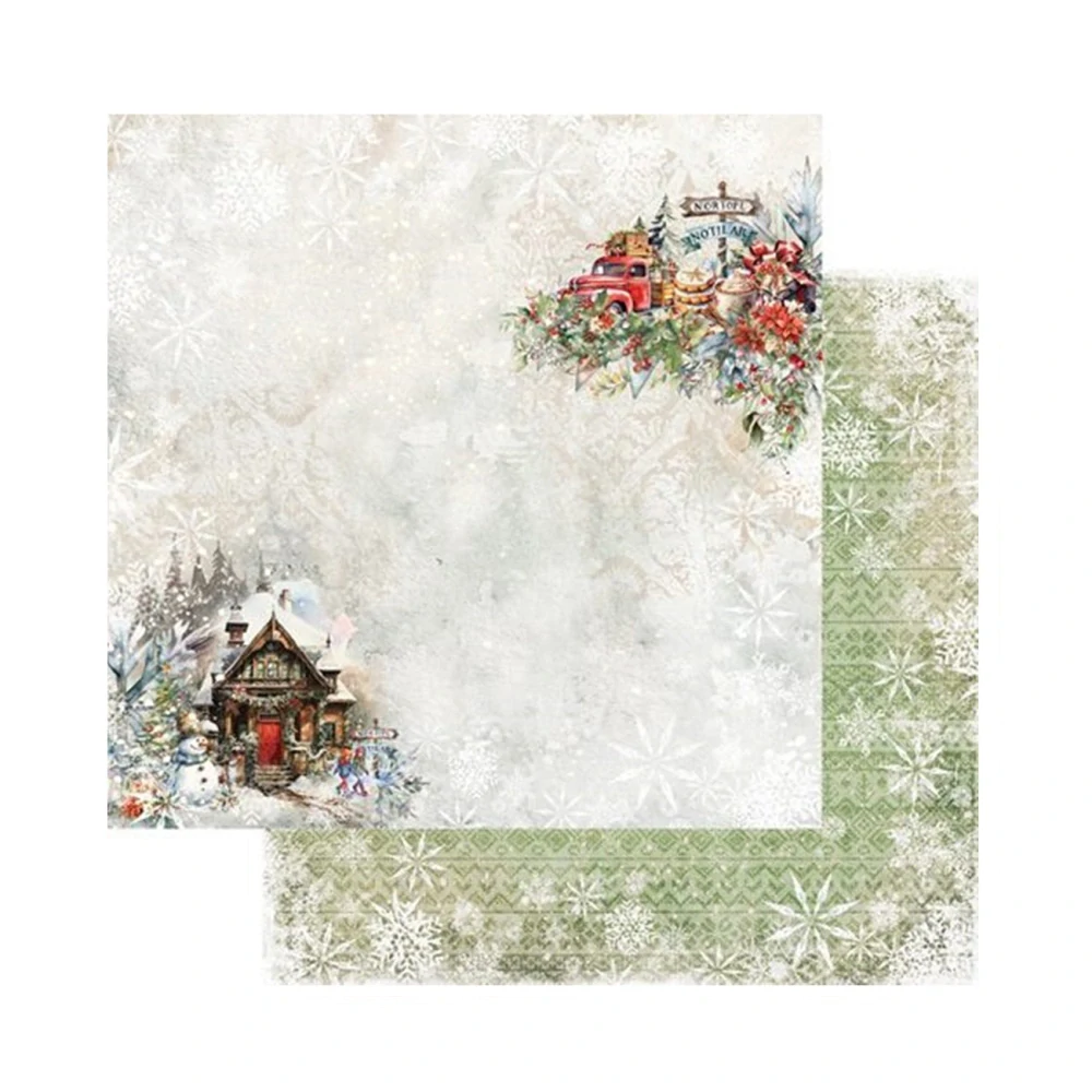 Alchemy of Art Scrapbook papier Merry Christmas 8x8