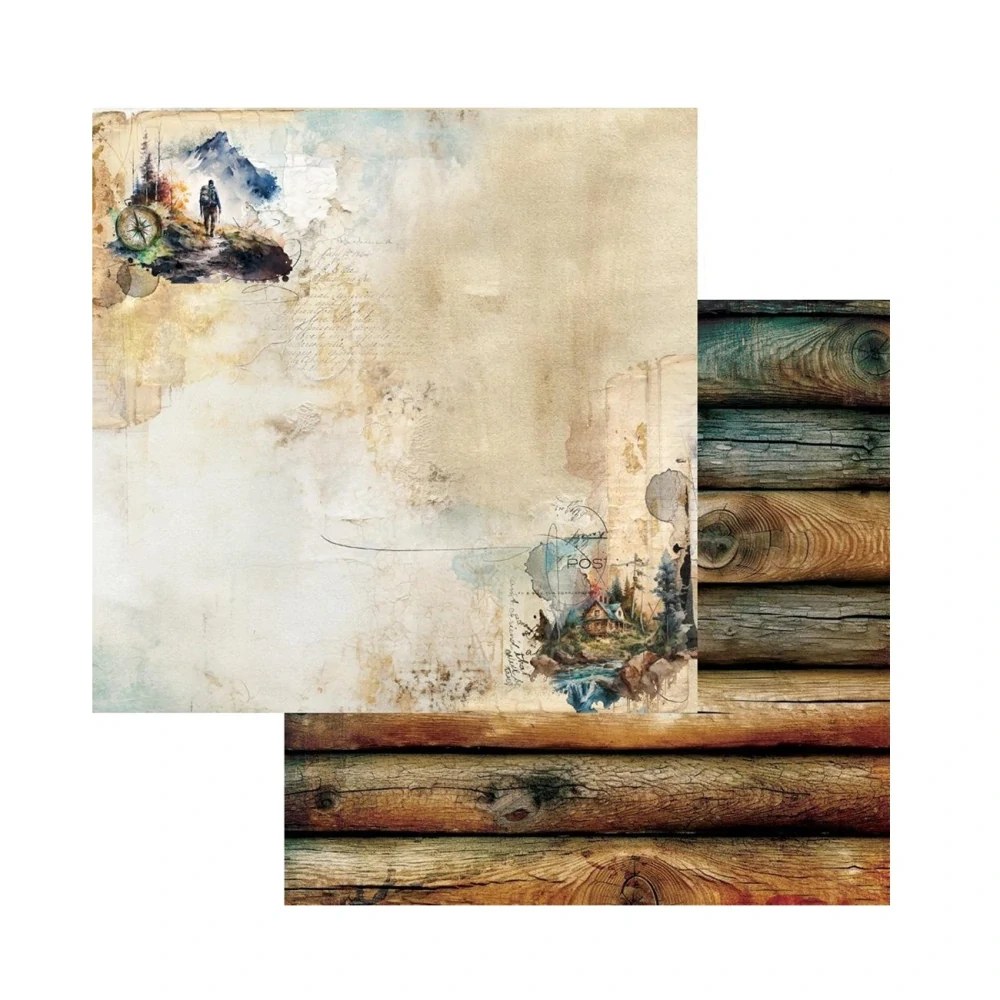 Alchemy of Art Scrapbook papier Whispers of the Mountains 8x8