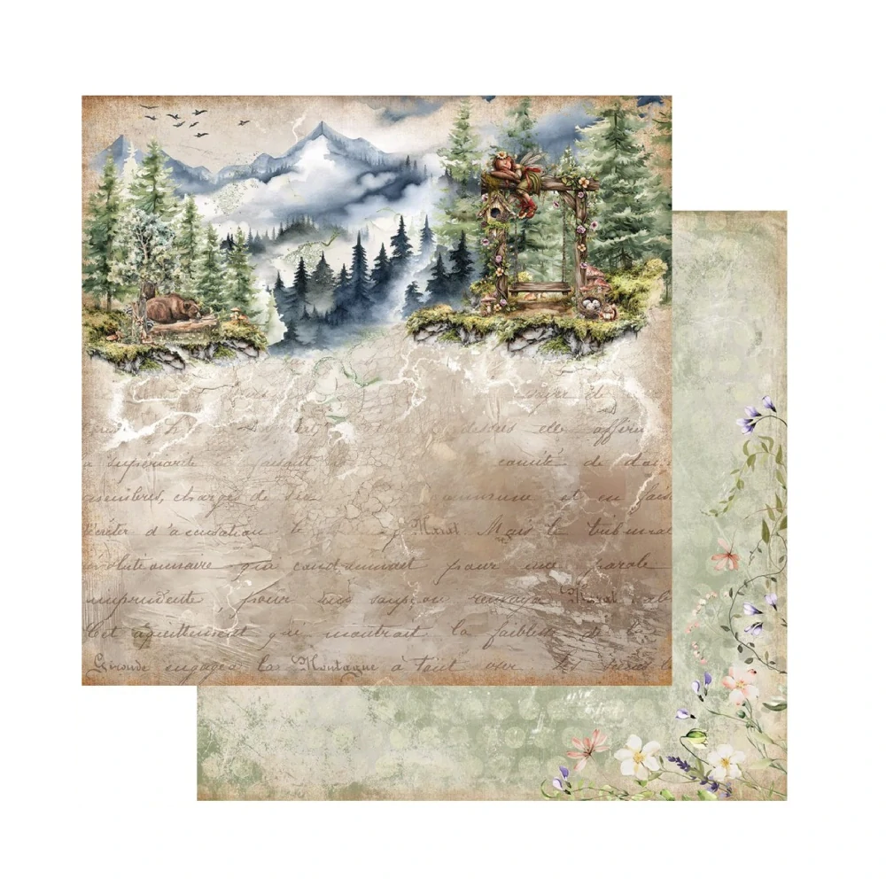 Alchemy of Art Scrapbook papier Friends of the Forest 8x8