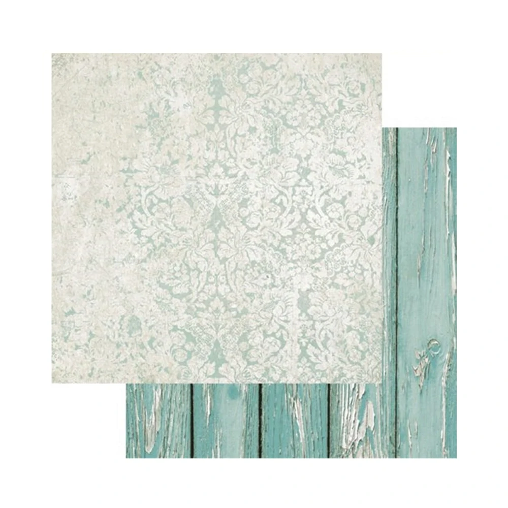 Alchemy of Art Scrapbook papier Mint-Brown base 8x8