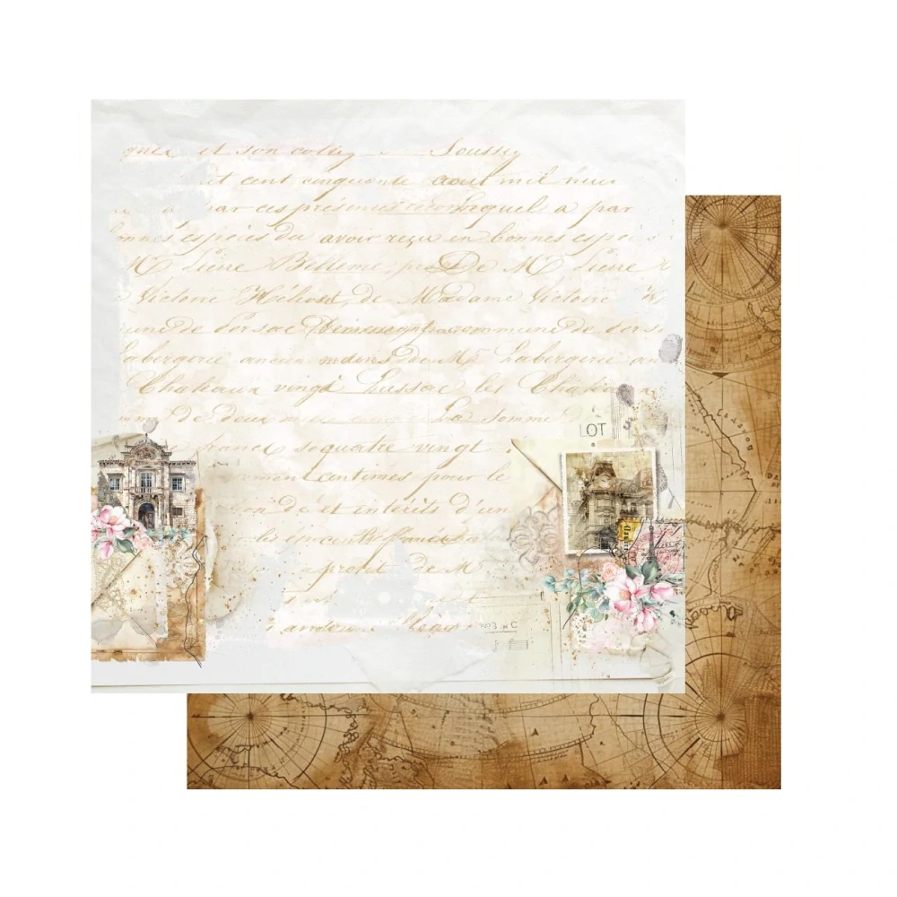 Alchemy of Art Scrapbook papier Memories from the Trip 8x8