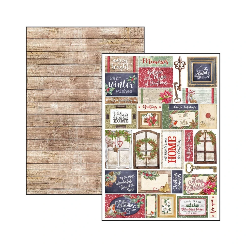 Ciao Bella Scrapbook papier Christmas vibes A4