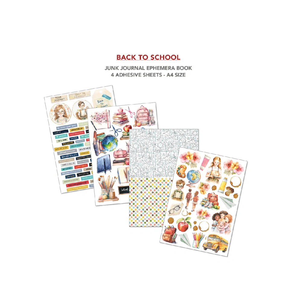 Ciao Bella – Back to School Junk Journal Ephemera Book