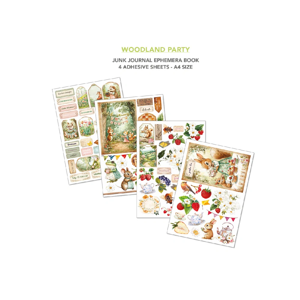 Ciao Bella – Woodland Party Junk Journal Ephemera Book