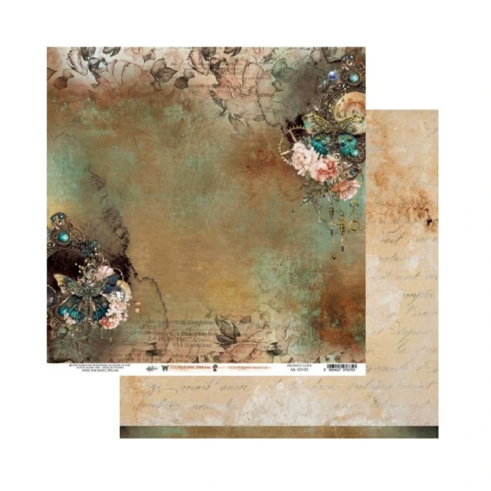 Alchemy of Art Scrapbook papier Steampunk Dream 8x8