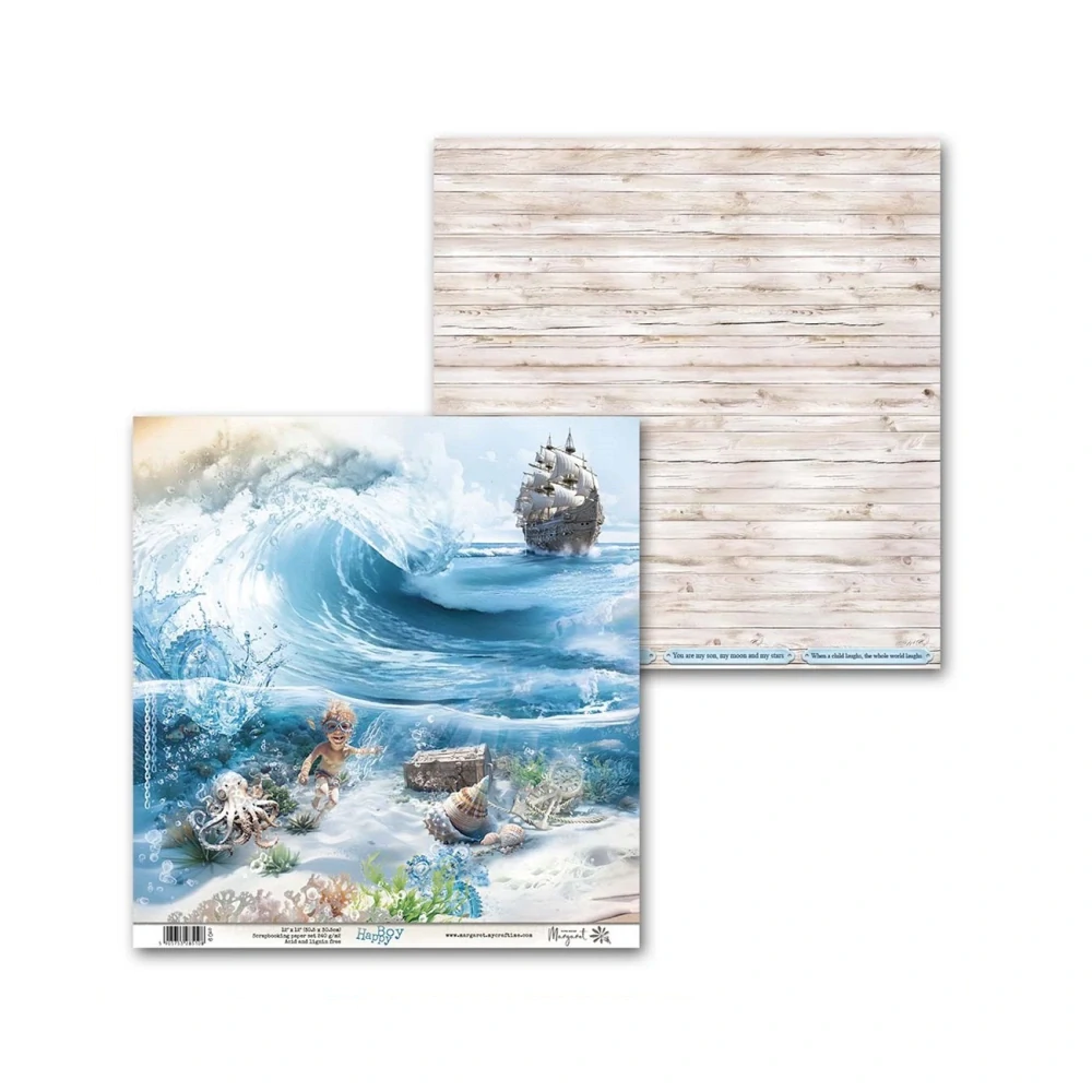 Margaret Scrapbook papier – Happy Boy  12x12