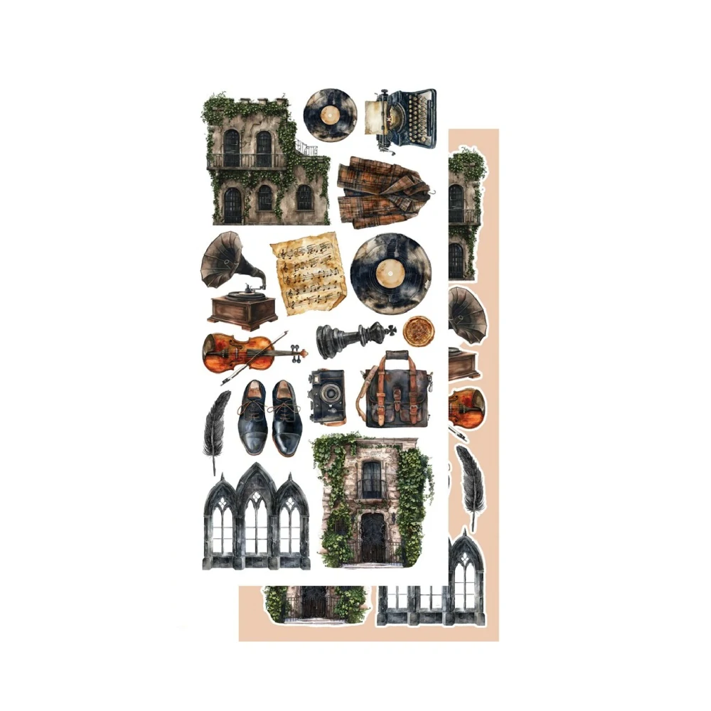 Alchemy of Art Scrapbook papier Behind Closed Doors 6x12