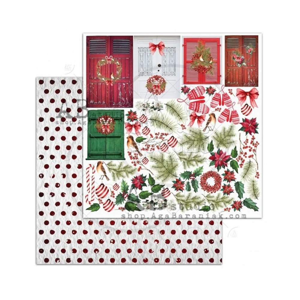 AB studio Scrapbook papier A Holly Jolly Christmas 12x12