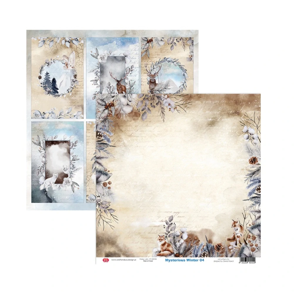 Craft & You Design Scrapbook papier Mysterious Winter 12x12