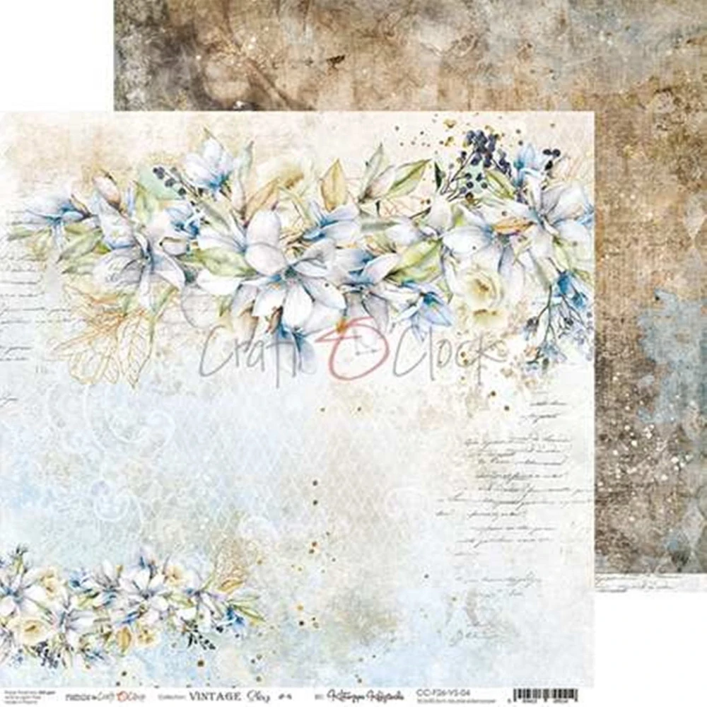  Scrapbook papier - Vintage Sky 12x12 - Craft O’Clock