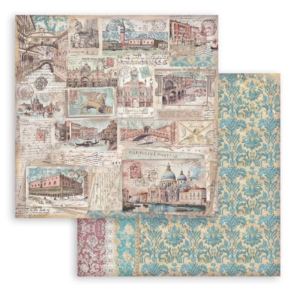Stamperia Scrapbook papier – Venice City of Art 12x12