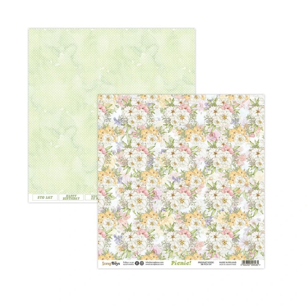 Scrapboys Scrapbook papier Picnic! 12x12