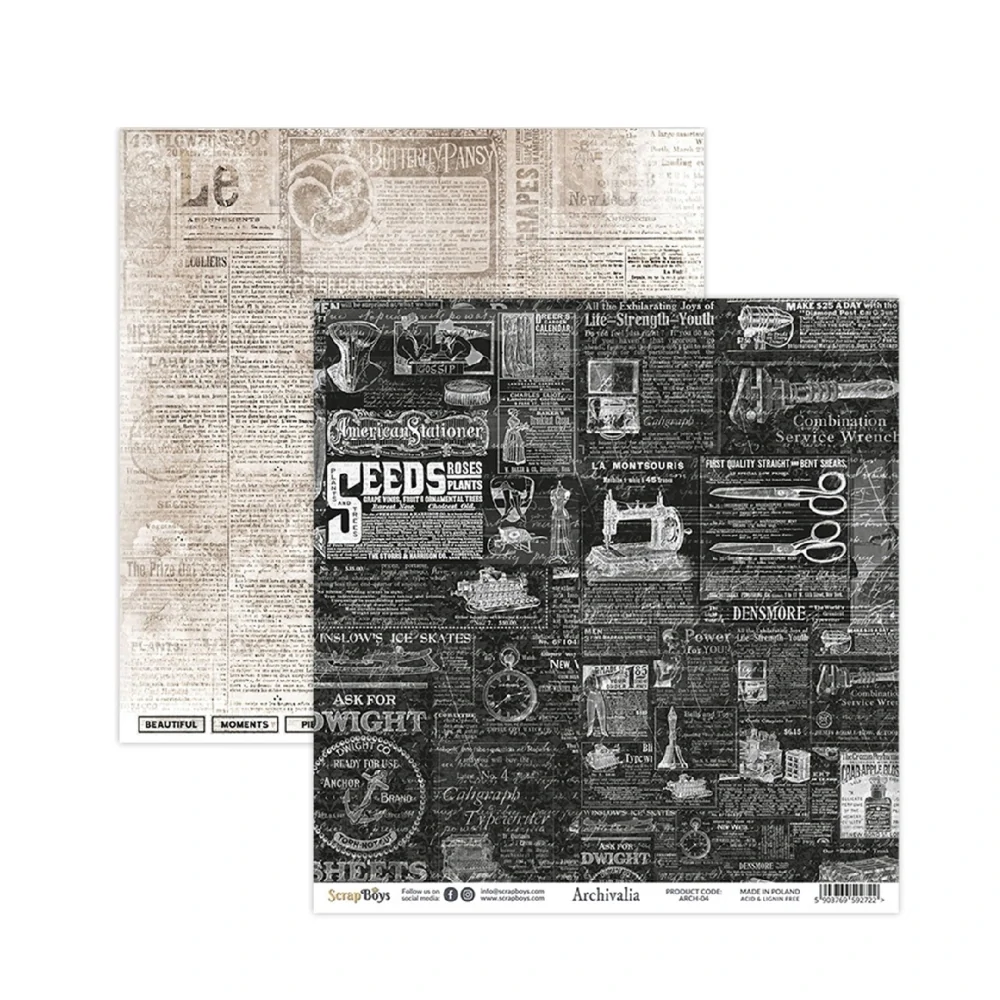 Scrapboys Scrapbook papier Archivalia 12x12