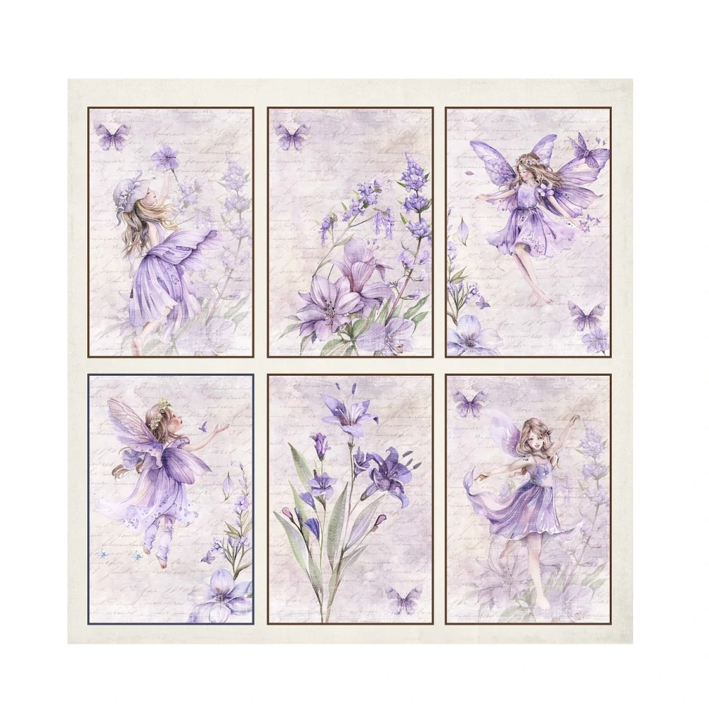 Reprint Scrapbook papier Fairies 12x12