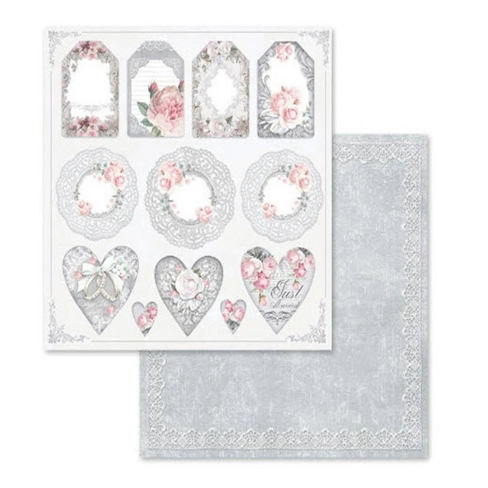 Stamperia Scrapbook papier – Wedding 12x12