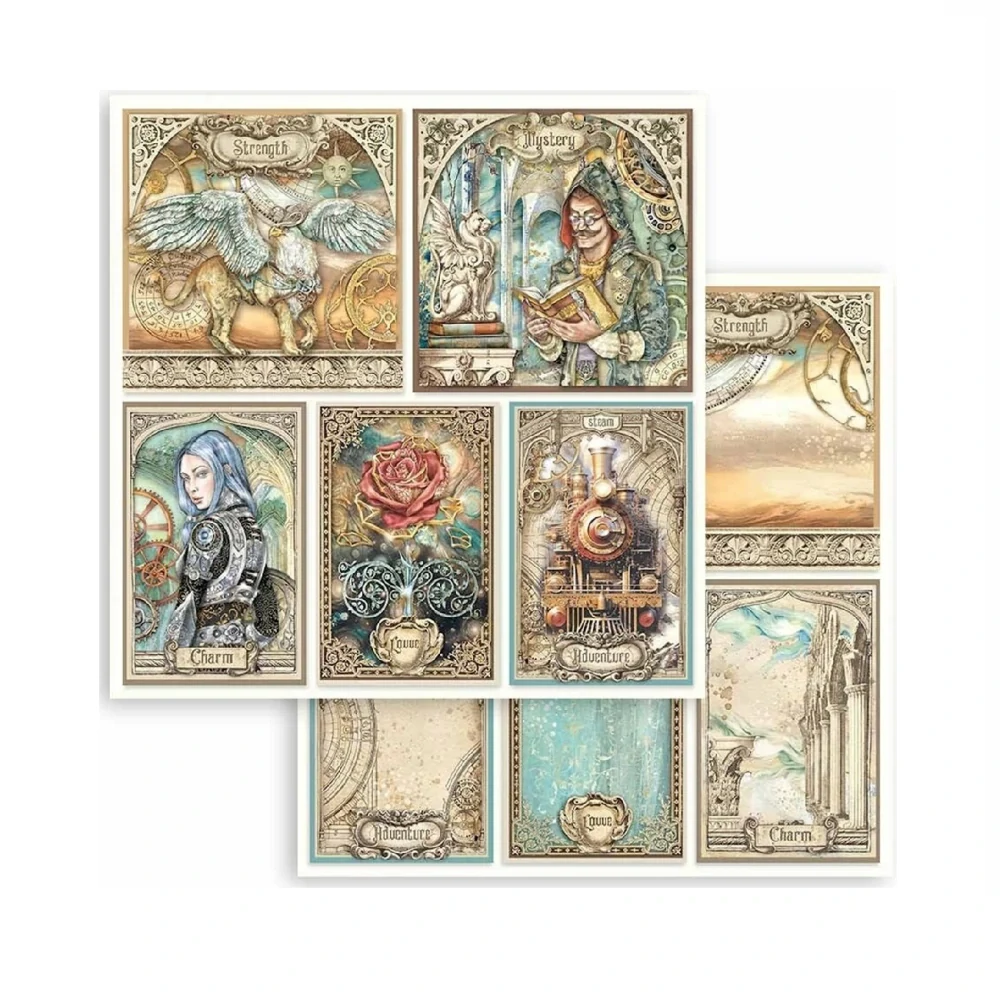 Scrapbook papier – Sir Vagabond in Fantasy World 8x8