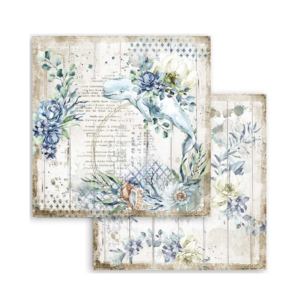 Stamperia Scrapbook papier – Sea Dream 8x8