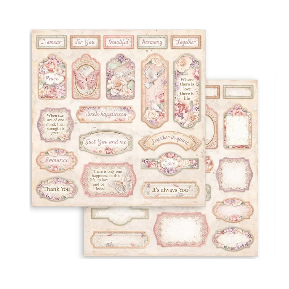 Stamperia Scrapbook papier – Romance Forever 8x8