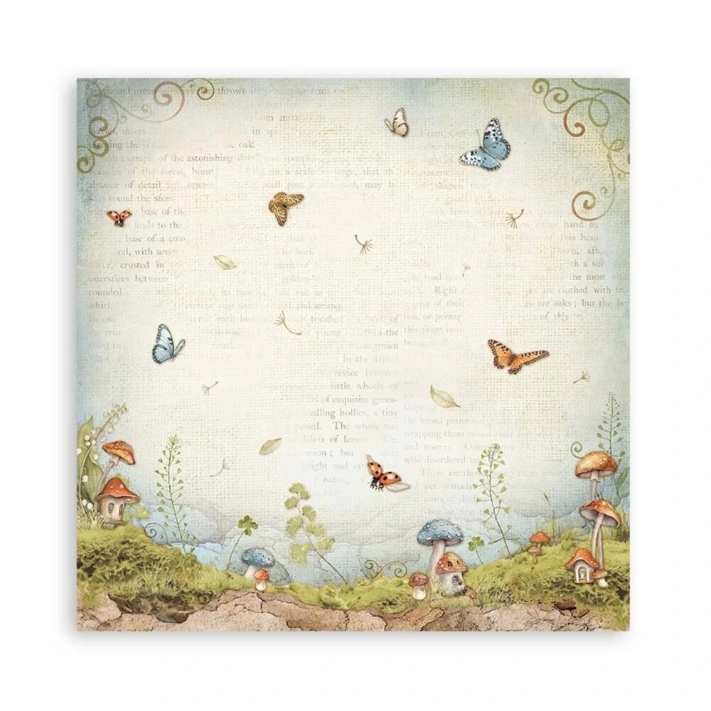 Stamperia Scrapbook papier – Hidden Grove 8x8 Maxi