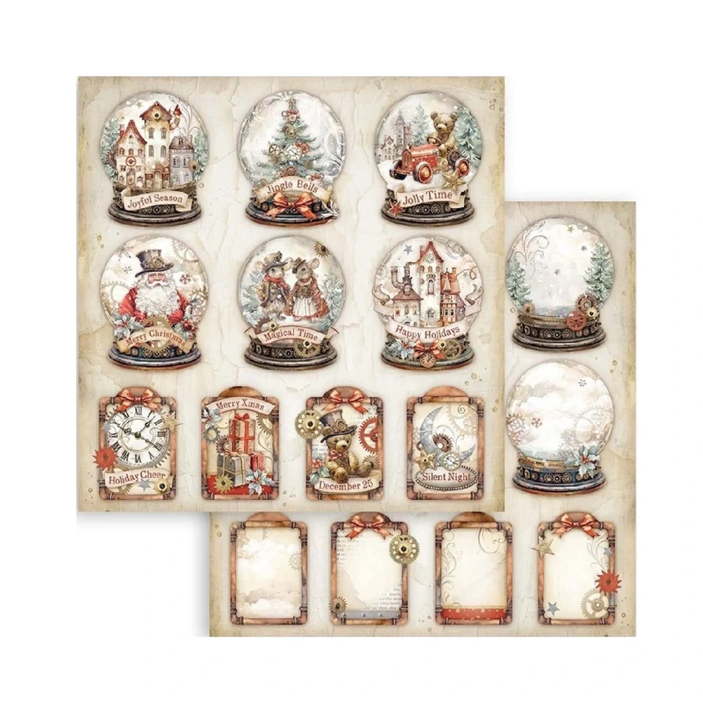 Stamperia Scrapbook papier – Grear up for Christmas 8x8