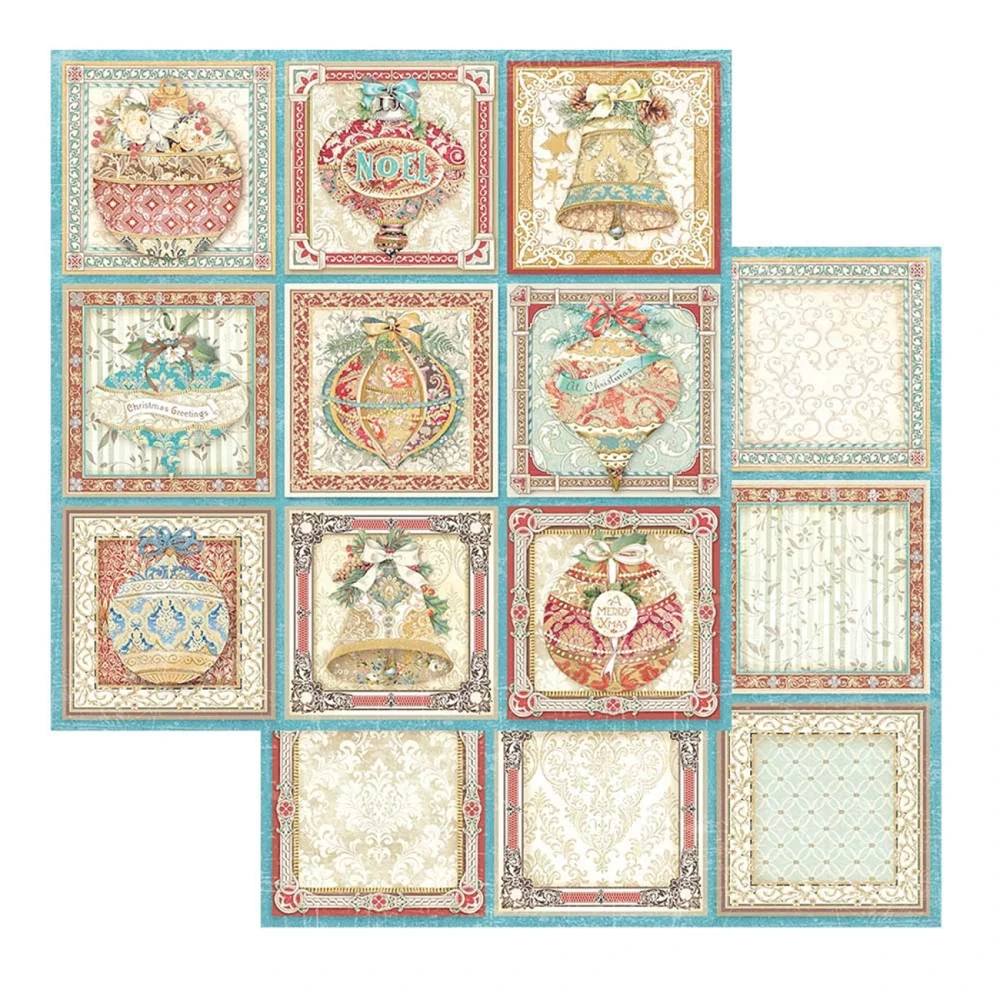 Stamperia Scrapbook papier – Christmas Greetings 12x12