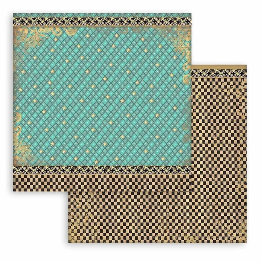 Stamperia Scrapbook papier – Nutcracker Backgrounds 8x8