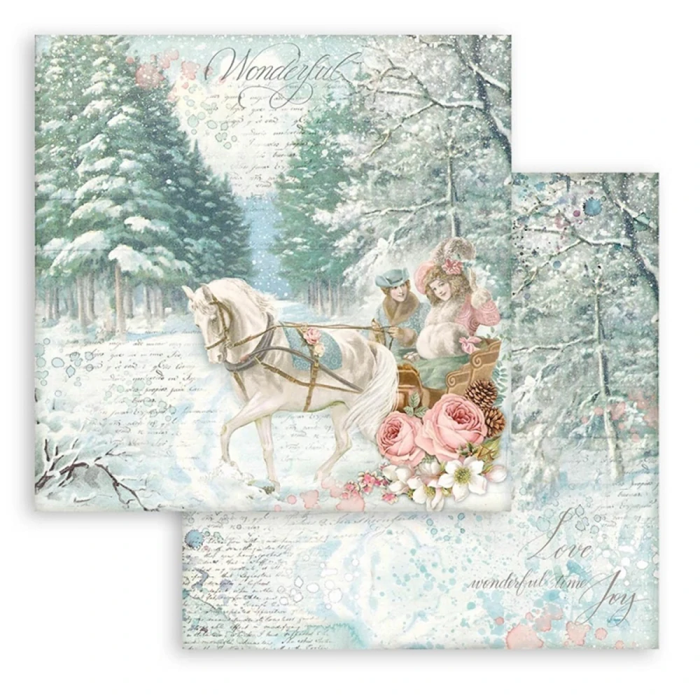 Stamperia Scrapbook papier – Sweet Winter 12x12