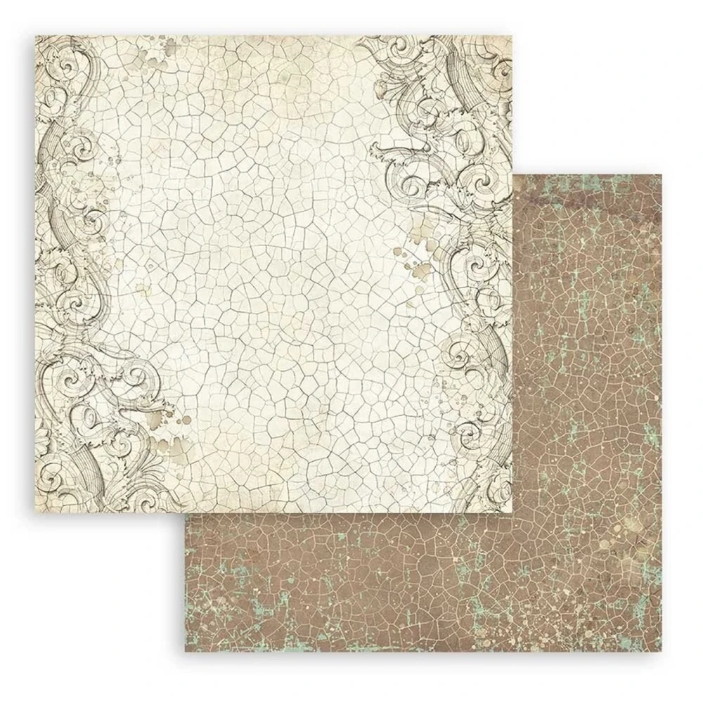 Stamperia Scrapbook papier – Brocante Antiques Backgrounds 12x12