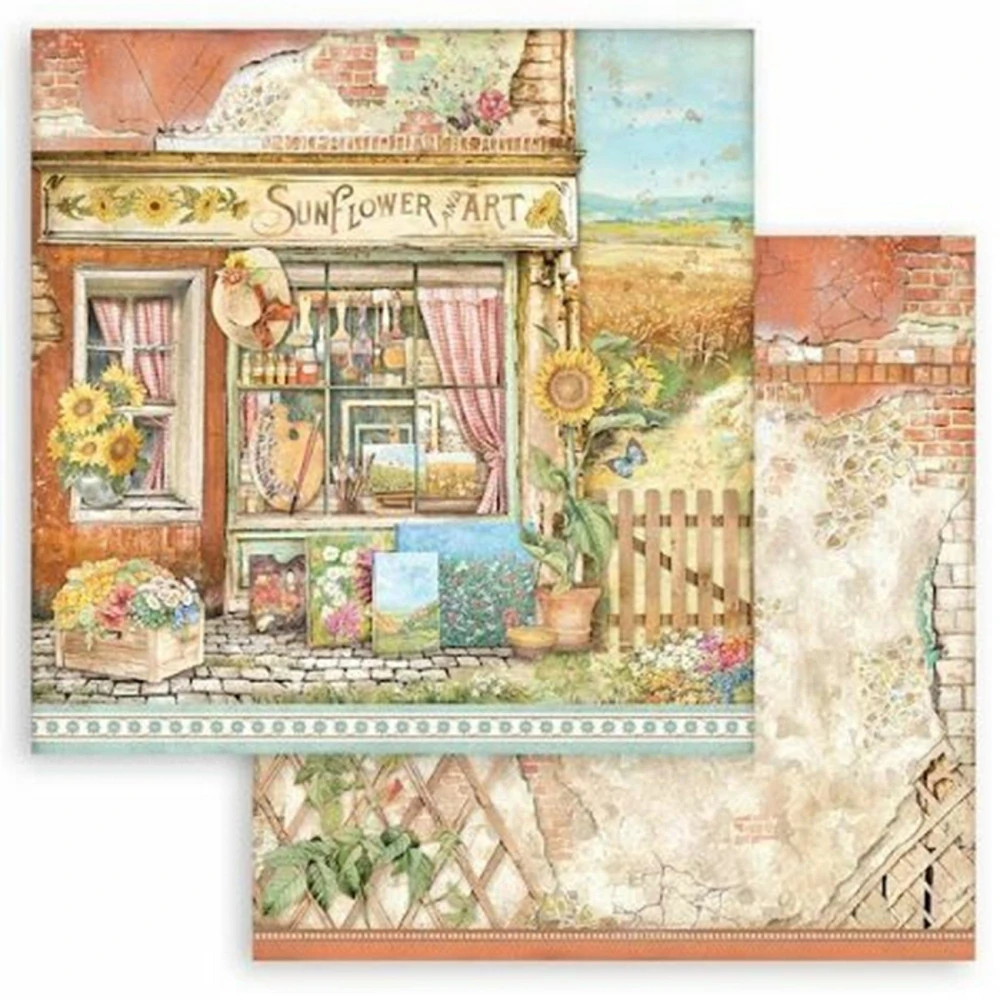 Stamperia Scrapbook papier – Sunflower Art 12x12