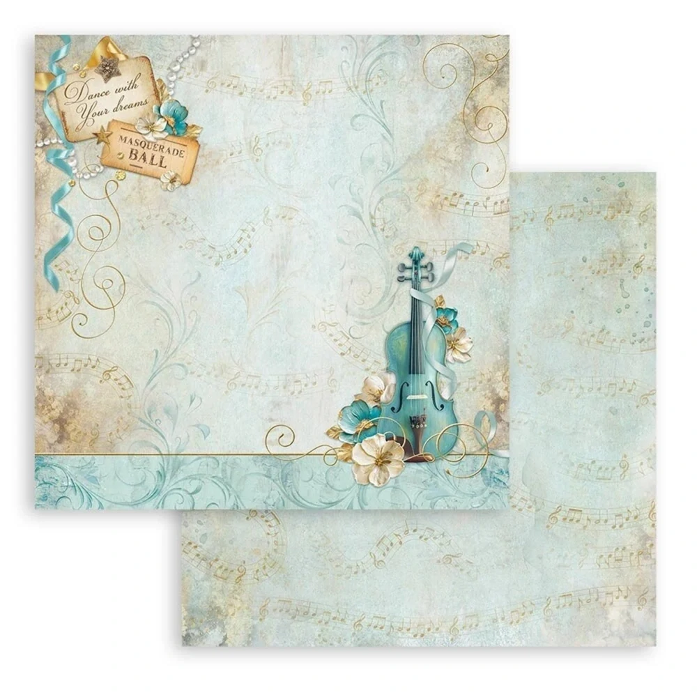 Stamperia Scrapbook papier – Masquerade 12x12