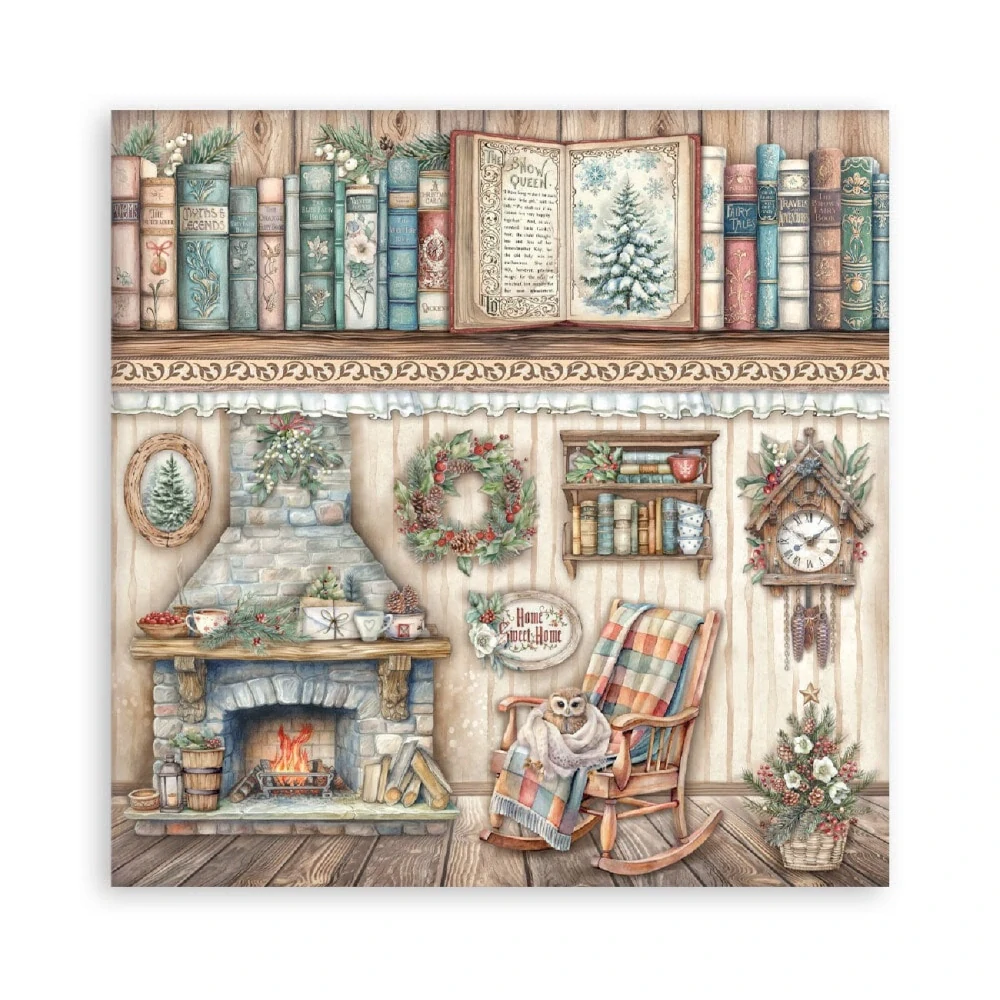Stamperia Scrapbook papier – The Owl's House Maxi 12x12