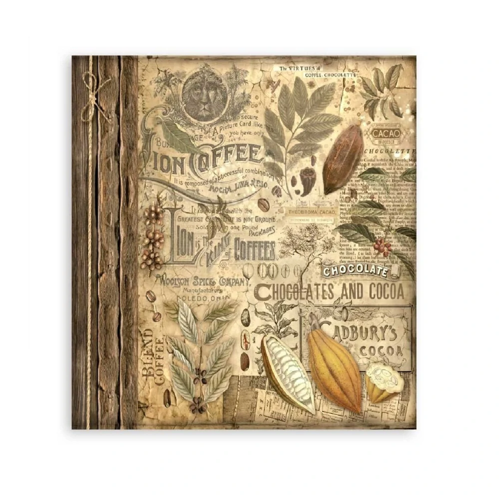 Stamperia Scrapbook papier – Coffee and Chocolate Maxi 12x12
