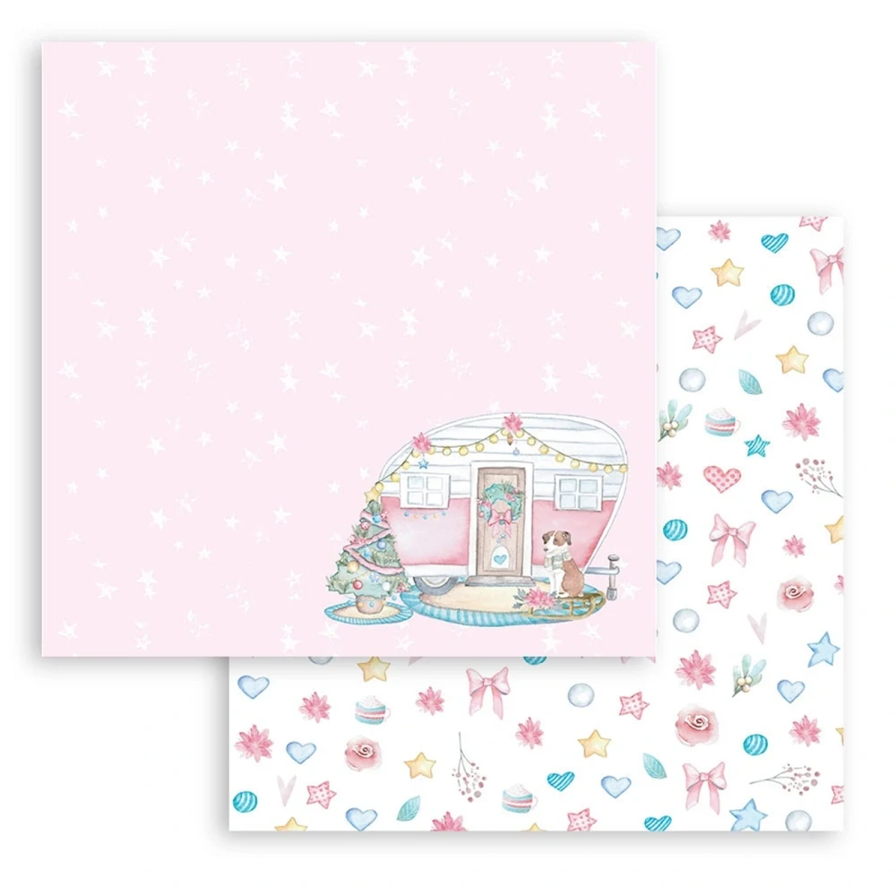 Stamperia Scrapbook papier – Christmas Rose Maxi 12x12