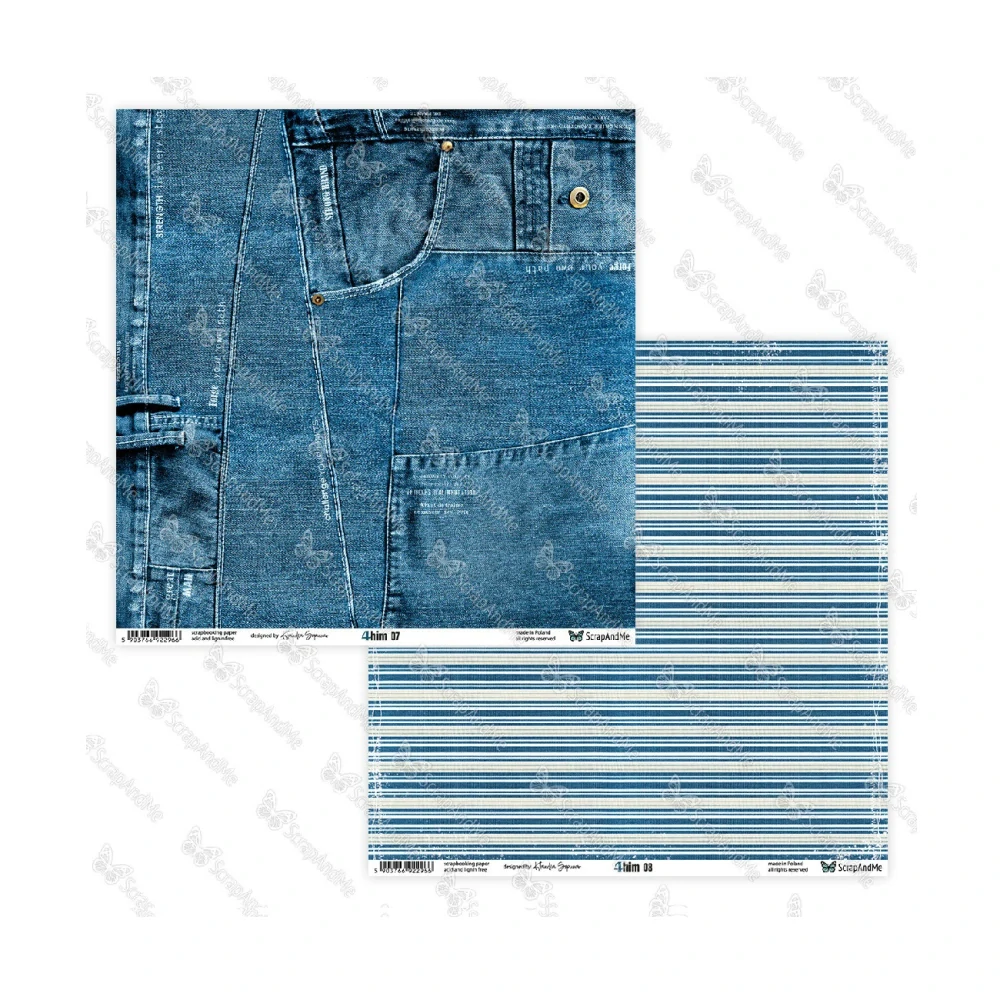ScrapAndMe Scrapbook papier 4 him 12x12