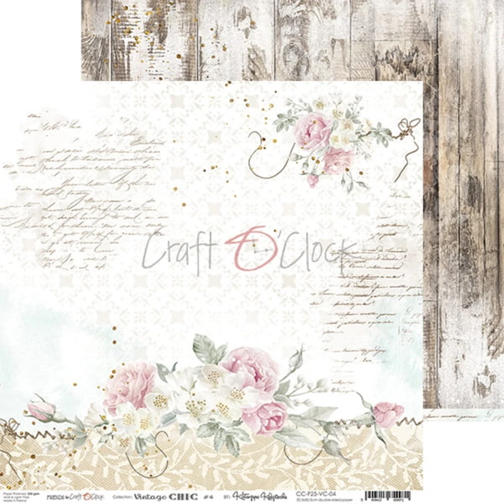 Craft O´ Clock Scrapbook papier - Vintage Chic 12x12